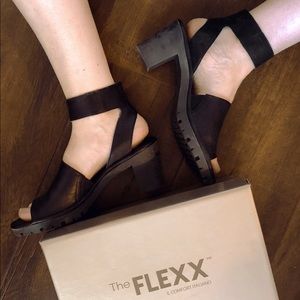 Black Sandals Flexx Brand Italian Leather